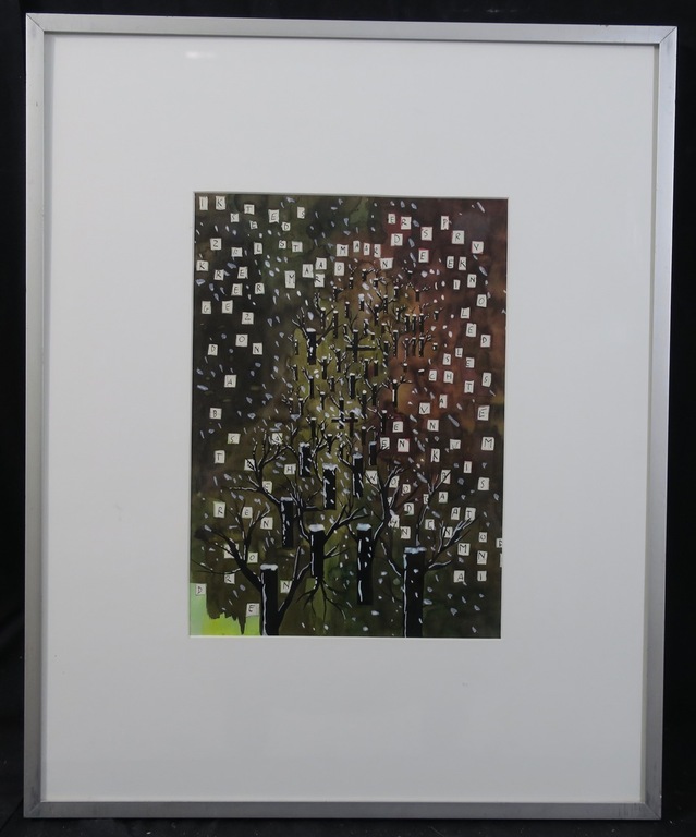 Flop Vinken: Aquarel, Z.T. - Ingelijst kopen? Bied vanaf 20!