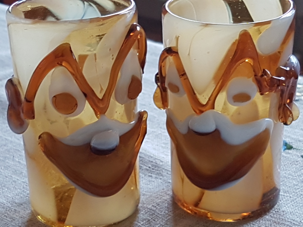 Goto veneziano-water en wijn-Isola di Murano anni 60 set van twee galzen kopen? Bied vanaf 30!