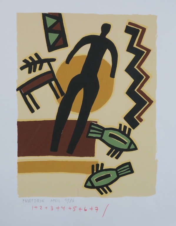 Lot met 2 zeefdrukken van Ferenc Gogos: Proefdrukken van werk zonder titels kopen? Bied vanaf 50!