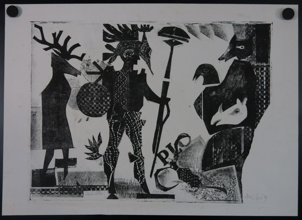 Onbekend gesigneerd: Zink-litho, Ploeg Prent kopen? Bied vanaf 1!