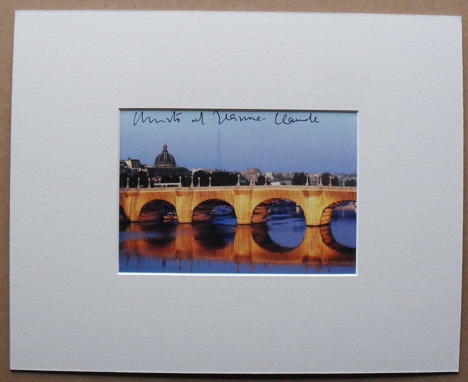 Christo - Project for Paris - Pont Neuf Wrapped - handgesigneerd kopen? Bied vanaf 45!