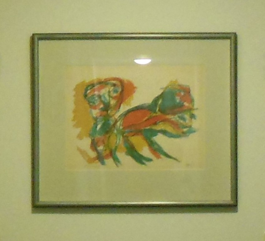 Cobra - Karel Appel: Schitterend ingelijste litho (Men and Red Beast ) - (1962) kopen? Bied vanaf 495!