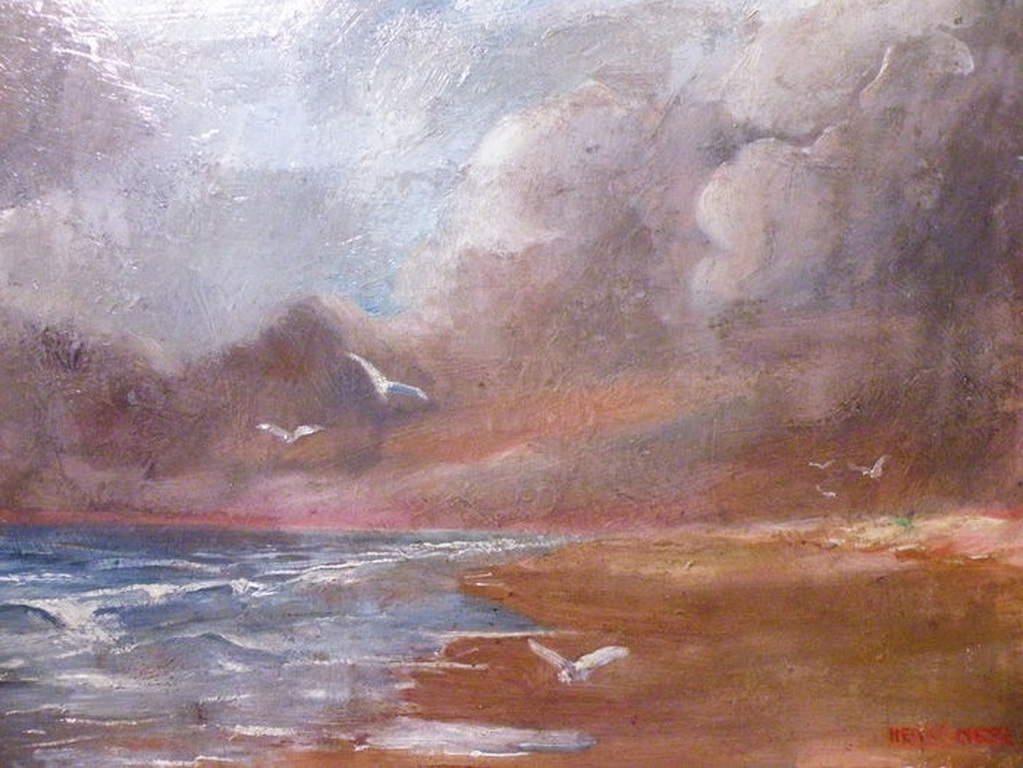 Laatste keer: Henk Gorter - Zeezicht - olieverf op schildersboard kopen? Bied vanaf 120!