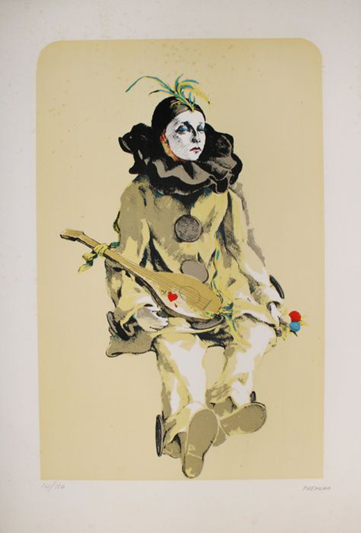 Alberto Fremura. -Harlequin- Prachtige Lithografie 1998. Gesigneerd/genummerd. kopen? Bied vanaf 37!