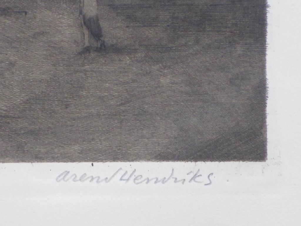 Arend Hendriks, St Laurens R'dam bij avond, Ets kopen? Bied vanaf 1!