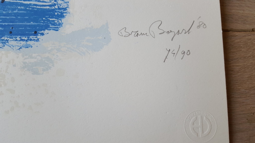 Laatste keer: Bram Bogart (1921-2012) - litho 74/90, handgesigneerd en '80 kopen? Bied vanaf 299!