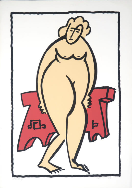 Heinz Falke: Zeefdruk, Tafeldame kopen? Bied vanaf 20!