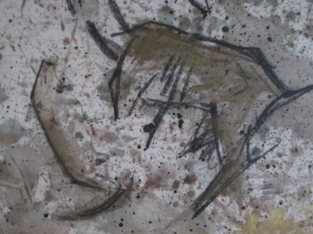 Zeldzaam intuitief werk van Theo Hoogewerf (1944-) Gouache  "Marije's Kudde"  kopen? Bied vanaf 1!