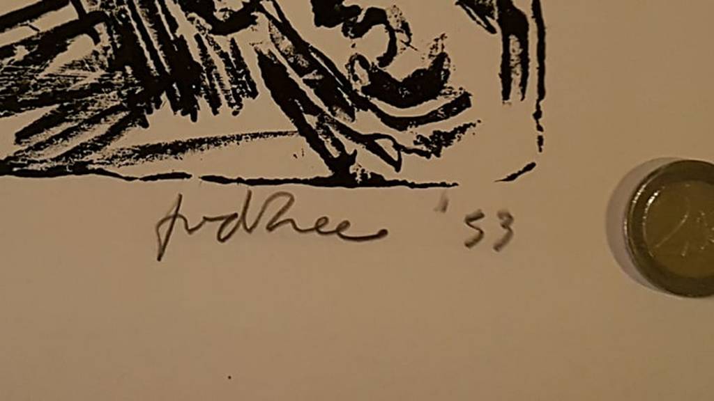 Kruiziging van Christus 1953 door Jan van der zee( 1898-1988)  kopen? Bied vanaf 85!