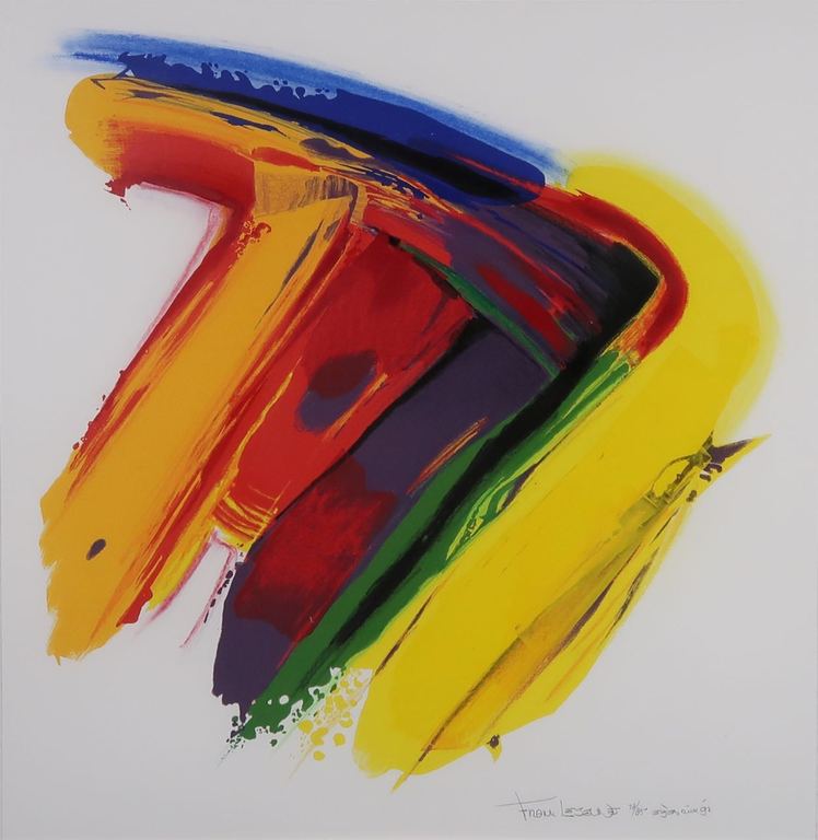 Frank Lejeune: Zeefdruk, Zonder titel - Ingelijst kopen? Bied vanaf 50!