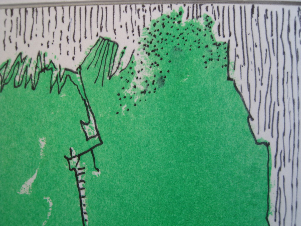 Nieuwe Haagse School Aquarel/Inkt "Abstract in Groen"  Piet Franz 1922-1991 kopen? Bied vanaf 1!