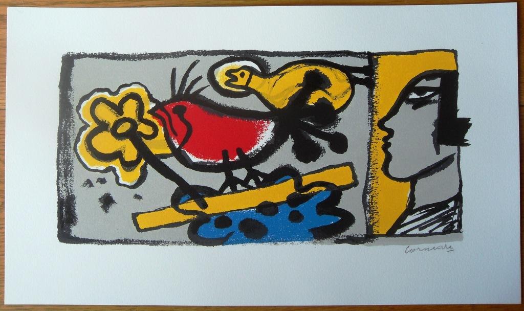 Corneille : Vrouw,vogels en bloem kopen? Bied vanaf 125!