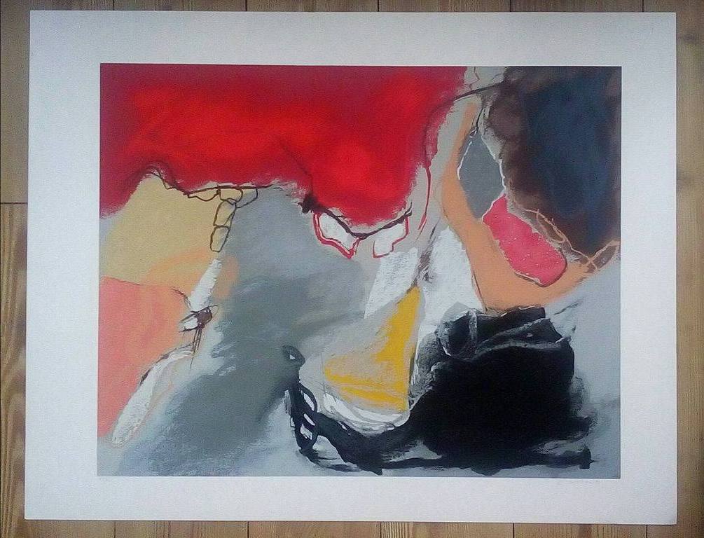 Henk van Vessem: grote zeefdruk, zonder titel kopen? Bied vanaf 45!