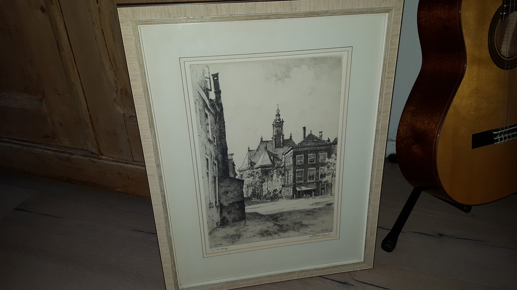 H. Roodenburg - ets, Kranestraat den haag, handgesigneerd kopen? Bied vanaf 59!
