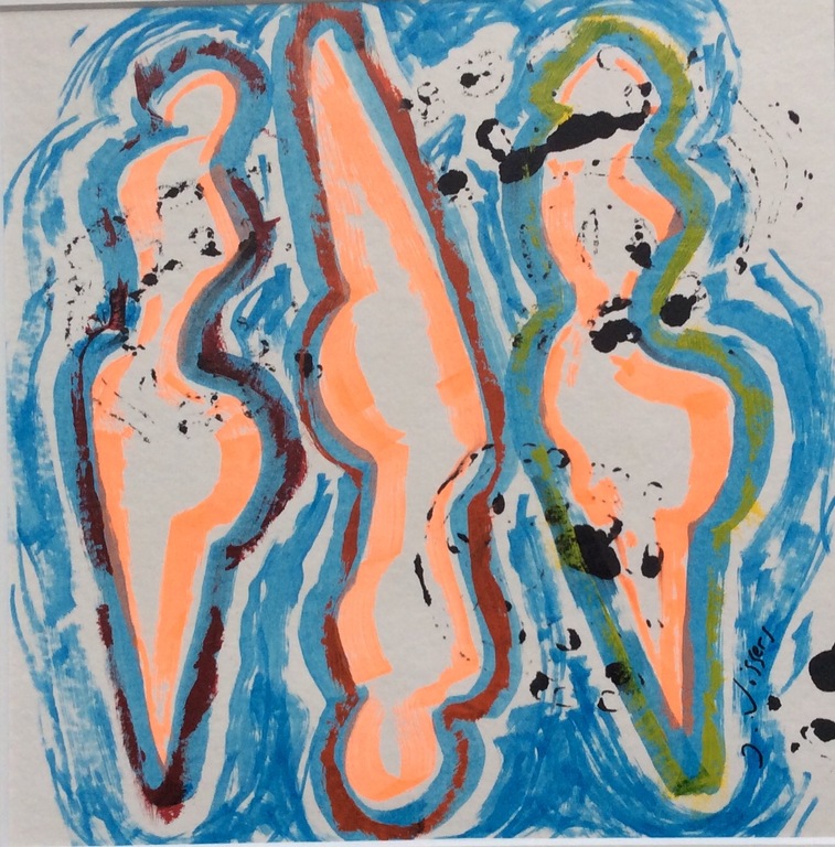 Jack Vissers, acryl op papier kopen? Bied vanaf 1!