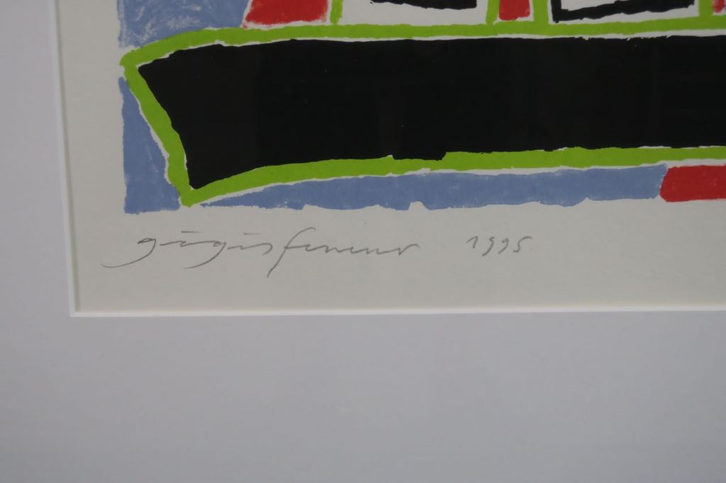 Ferenc Gogos: Zeefdruk, Engel - Ingelijst kopen? Bied vanaf 35!