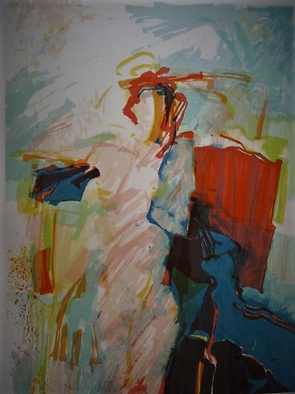 Groot 1987 abstract figuratief gesigneerde Litho "Venice" Richard Smeets (1955) kopen? Bied vanaf 1!