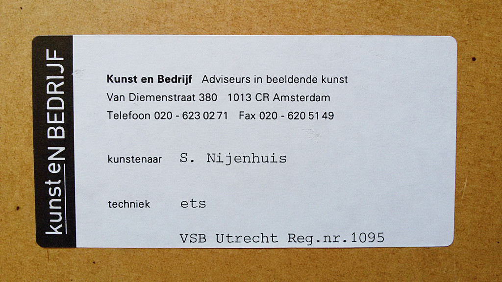 Simeon Nijenhuis - Ruïne, ets (mooi ingelijst, zeer groot) kopen? Bied vanaf 85!