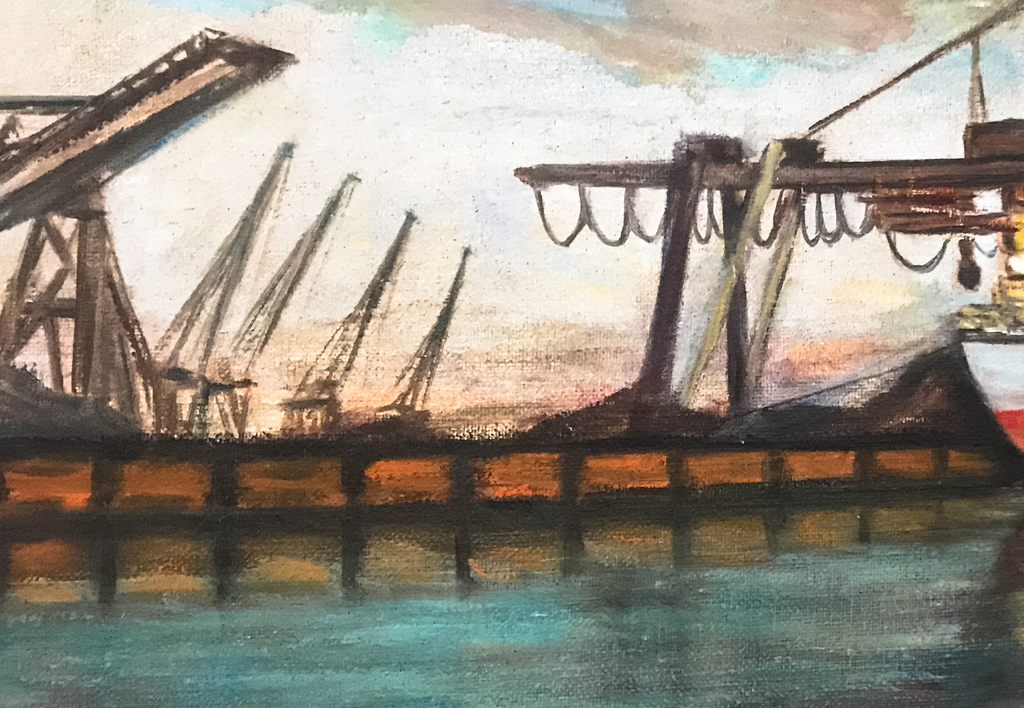 Onbekend (20e eeuw) - Haven Van Antwerpen - Olie op doek kopen? Bied vanaf 1!