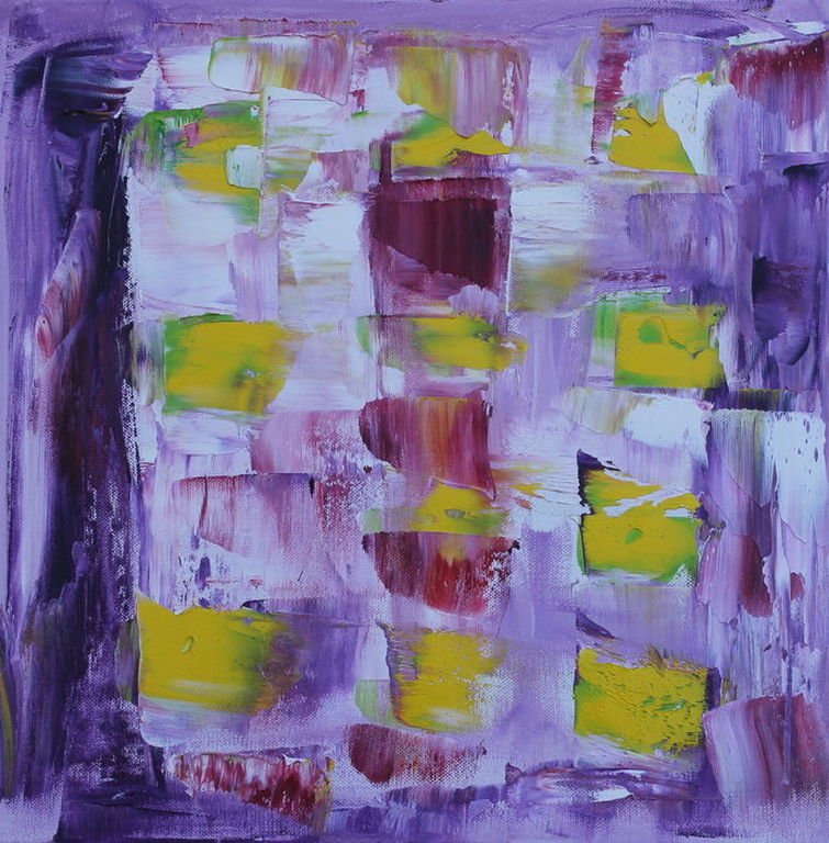 LIA van LEEUWEN  Schilderij  Olieverf op doek  A SUNNY DAY  Handgesigneerd verkocht voor € 55!