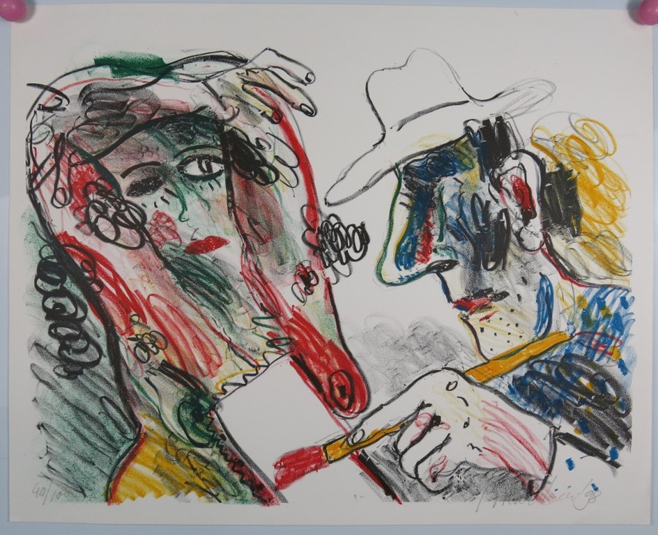 Anton Martineau: Litho, Man en vrouw kopen? Bied vanaf 80!