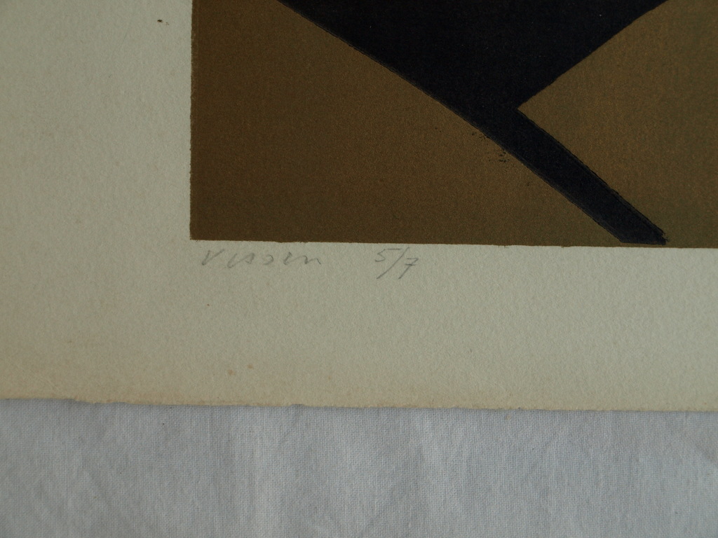 Herman Stammeshaus :  Houtsnede – Vissen - 1975 kopen? Bied vanaf 1!