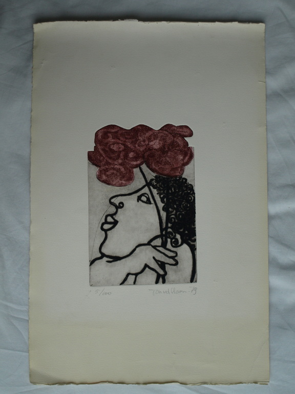 Ton van den Hoven : 2 Kleuren-ets en aquatint , Zonder titel - 1979 kopen? Bied vanaf 15!