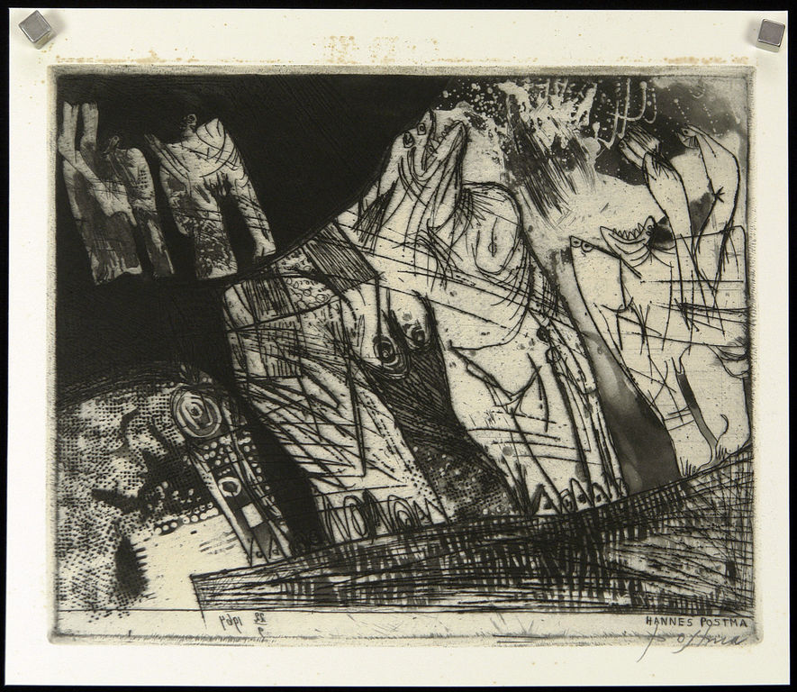 Hannes Postma - Ets/Aquatint - Z.T. kopen? Bied vanaf 75!