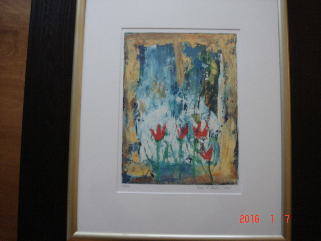 Franz Lauter, zeefdruk, bloemen III. kopen? Bied vanaf 40!