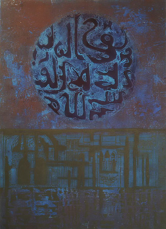 Ru van Rossem - Steenlied, aquatint ets met reliëfdruk verkocht voor € 150!