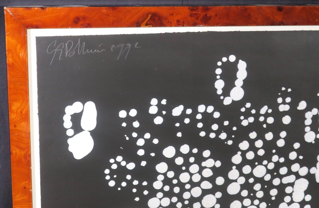 Gerard Polhuis: Acryl op papier, Kroonluchter - Ingelijst kopen? Bied vanaf 35!