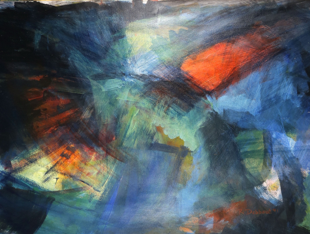 Ronald Debbaut - Ronald Debbaut: Acryl op papier, Zonder titel kopen? Bied vanaf 1!