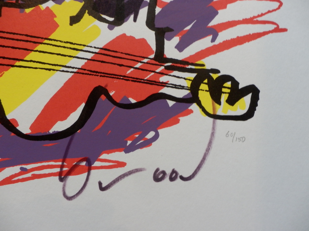 HERMAN BROOD, Gelimiteerde en HANDGESIGNEERDE Zeefdruk  ELVIS kopen? Bied vanaf 140!