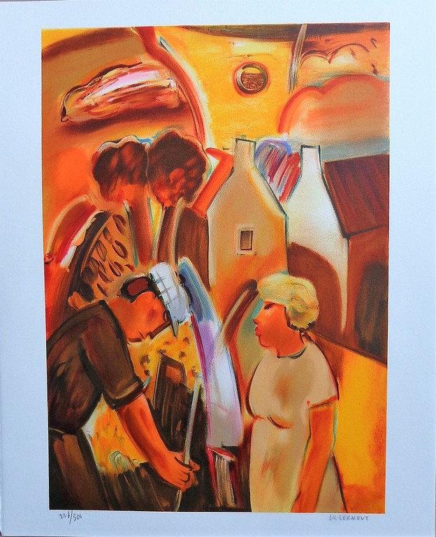 Ward LERNOUT (1931)_ Kleurrijke lithografie - genummerd kopen? Bied vanaf 20!