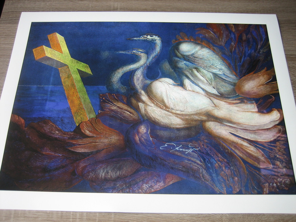 Ernst Fuchs - Die Schwanenreise - Giclee - Handgesigneerd - 2012 kopen? Bied vanaf 55!