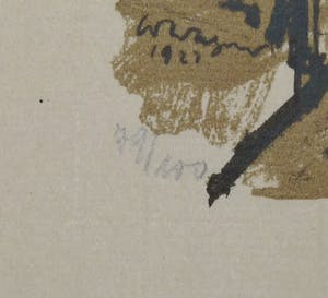 Wilhelm Wagner - Wilhelm Wagner: Lithografie. Amsterdams stadsgezicht, 1921, Oplage 100 ex. kopen? Bied vanaf 30!