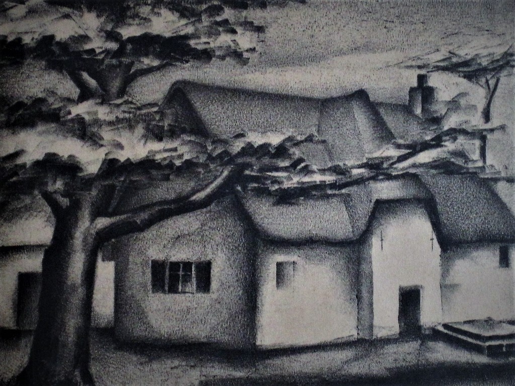 Vroeg A van Dobbenburgh Post Impressionistisch 1927 Litho "huisje Overveen" ges. kopen? Bied vanaf 1!