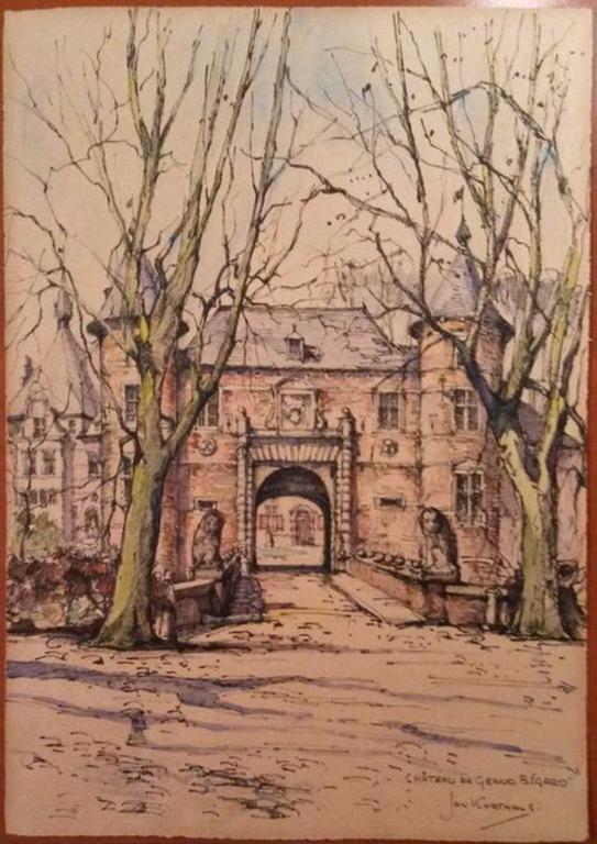 Jan Korthals (1916-1972) - Château de Grand-Bigard kopen? Bied vanaf 70!