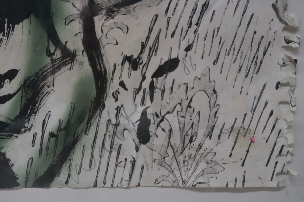 Rob Walters: Inkt en gouache op papier in perspex omlijsting, Z.T. (Zeer Groot) kopen? Bied vanaf 300!