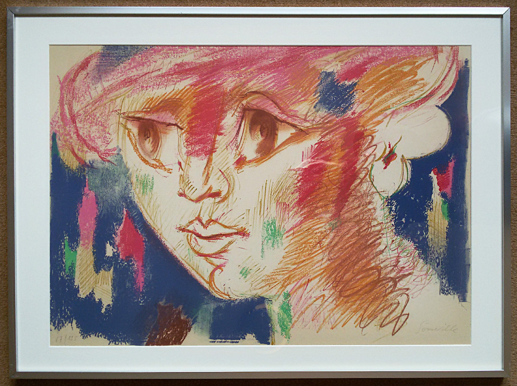 Roger Somville - Personage, litho (ingelijst) kopen? Bied vanaf 125!