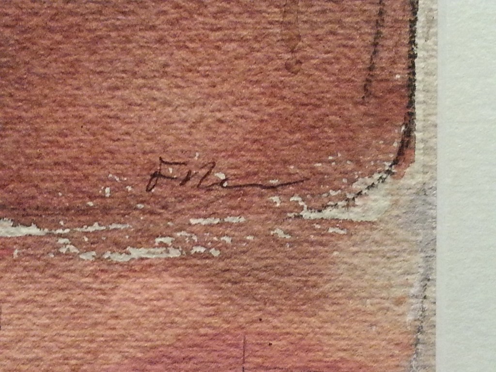 Luis Filcer, aquarel, r.m. gesigneerd, Toeschouwer kopen? Bied vanaf 600!