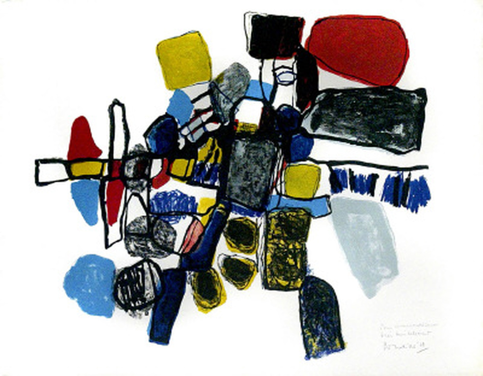 Corneille - ingelijste litho: Apres- midi d'été - 1961 - oplage : 120 verkocht voor € 650!