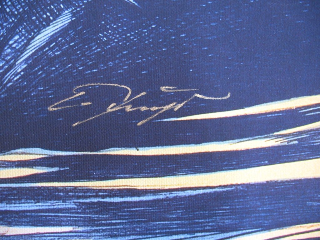 Ernst Fuchs, Giclée, Engel über Wien kopen? Bied vanaf 95!