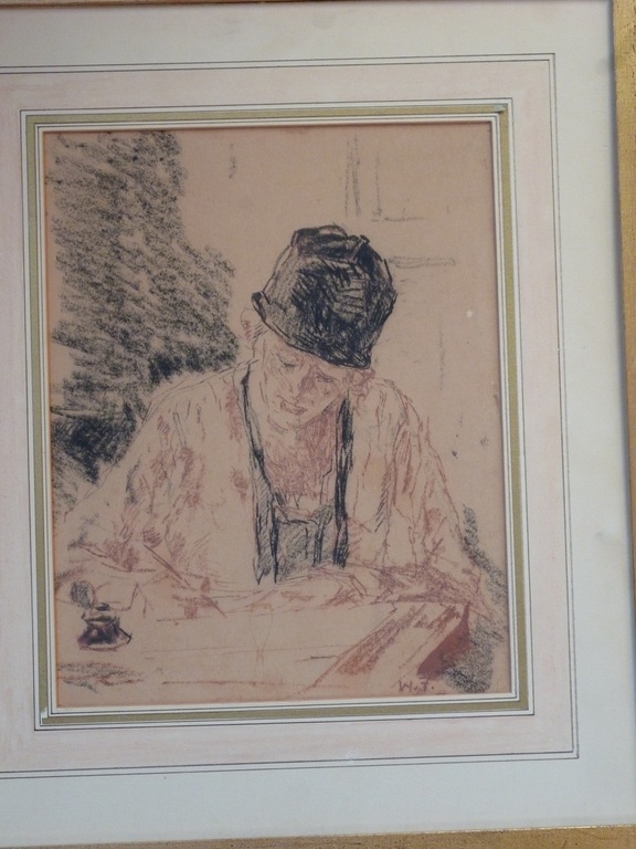 Schrijvende vrouw verkocht voor € 95!