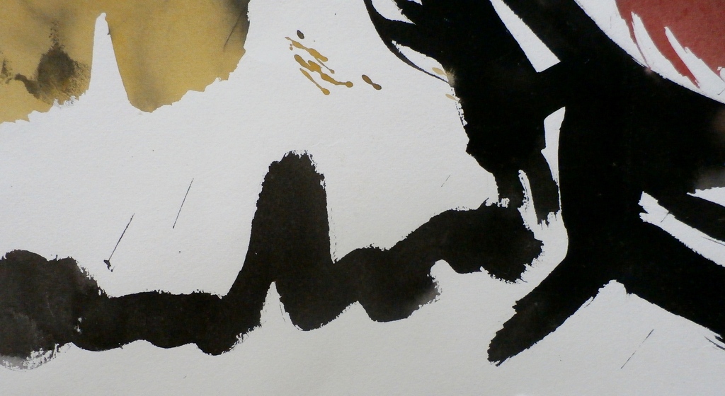 Anton Heyboer - grote aquarel: kIp kopen? Bied vanaf 250!