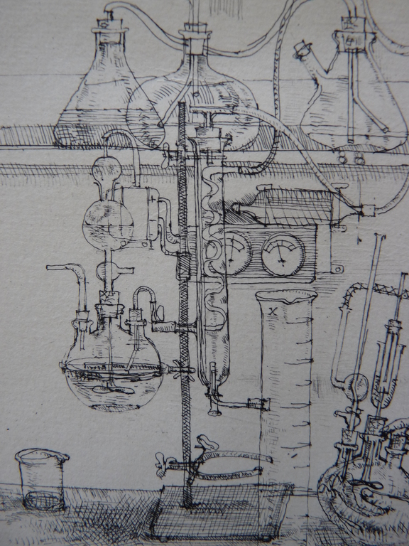 Co Westerik, ets "Chemicus". kopen? Bied vanaf 220!