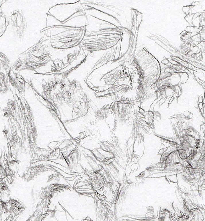 PAUL LOUIS VAN DEN BERGH (1967- ) Potlood Tekening - "Vlok" - Gesigneerd kopen? Bied vanaf 75!