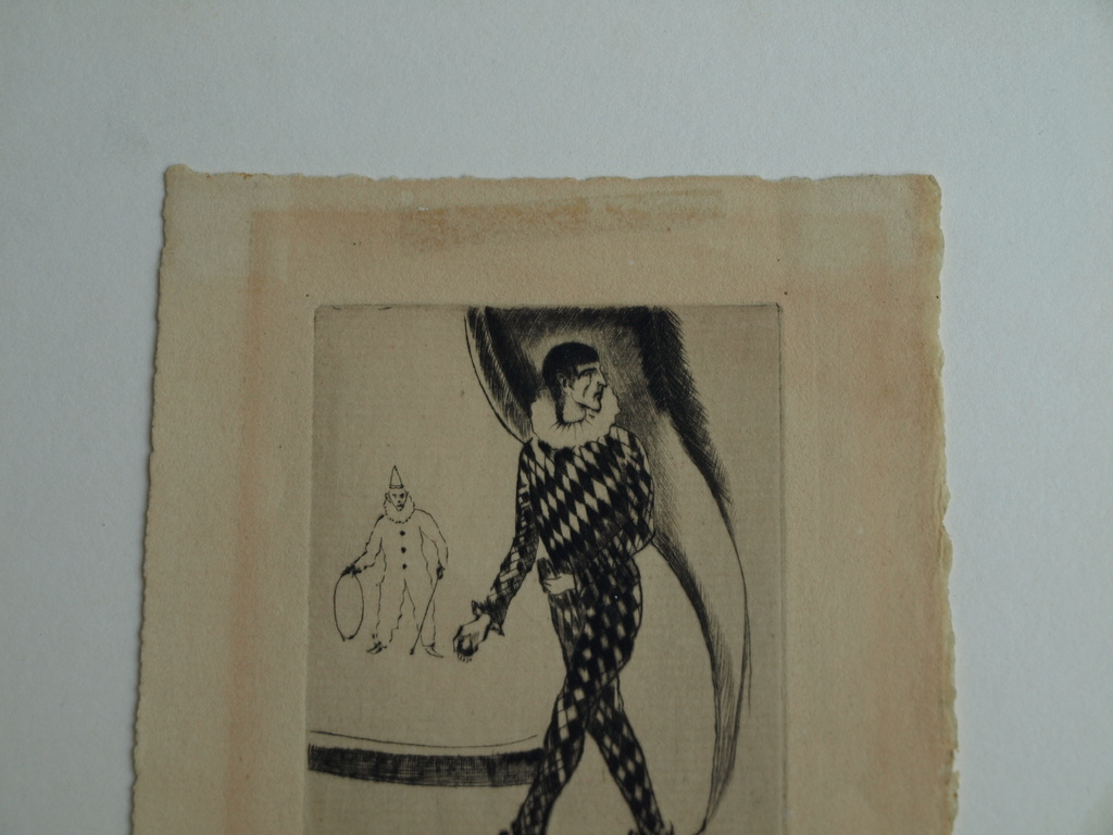 Lodewijk Schelfhout (1881-1943) : Ets – De clown – Gesigneerd – 1925  kopen? Bied vanaf 1!