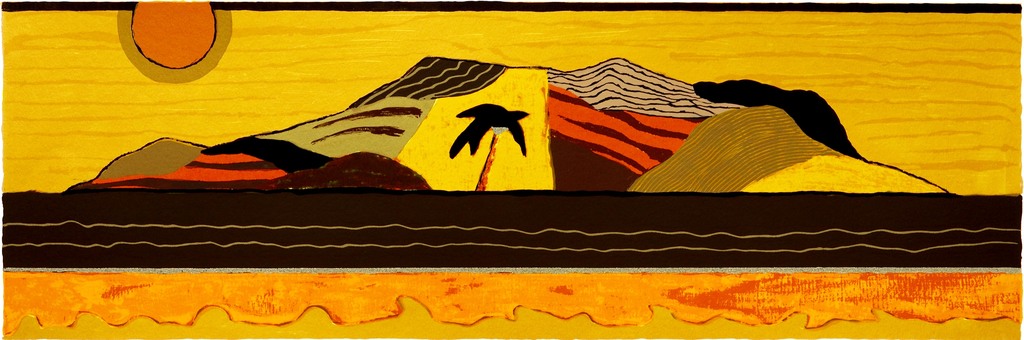 Ronald Boonacker Mahe, Seychelles II, zeefdruk verkocht voor € 102!