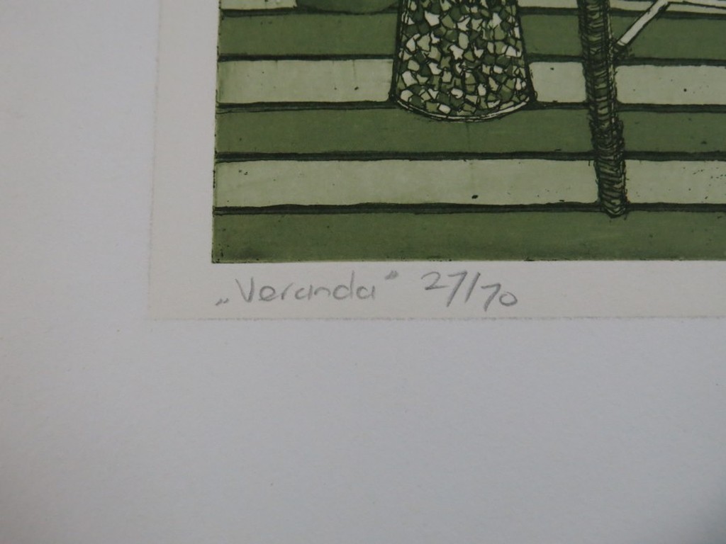 Laetitia de Haas: Ets en Aquatint, Veranda kopen? Bied vanaf 1!